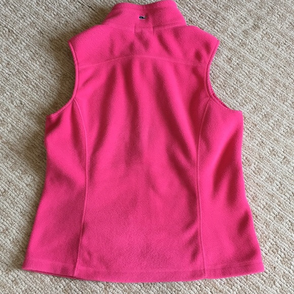 Vineyard Vines pink fleece vest size S - Picture 2 of 7